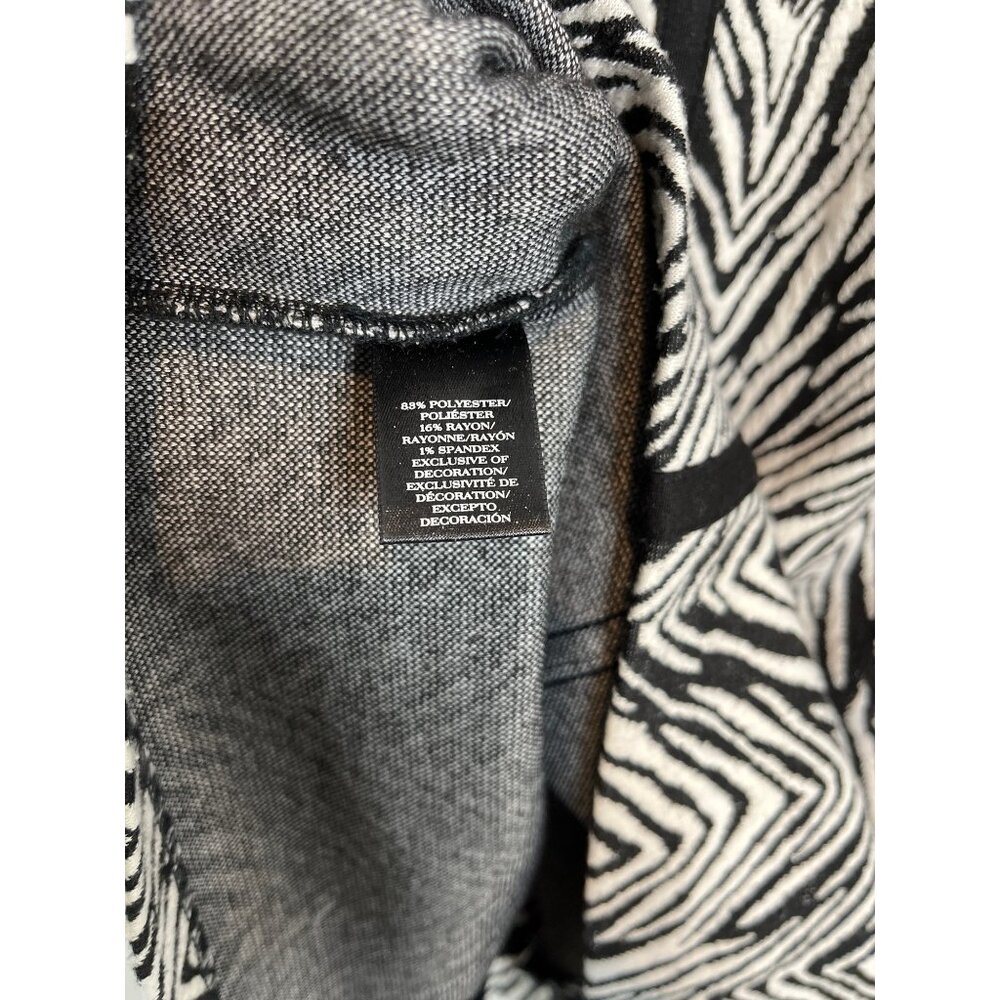 Ann Taylor Zebra Print Sheath Dress Petite 2P Black White Sleeveless Work - Picture 4 of 12